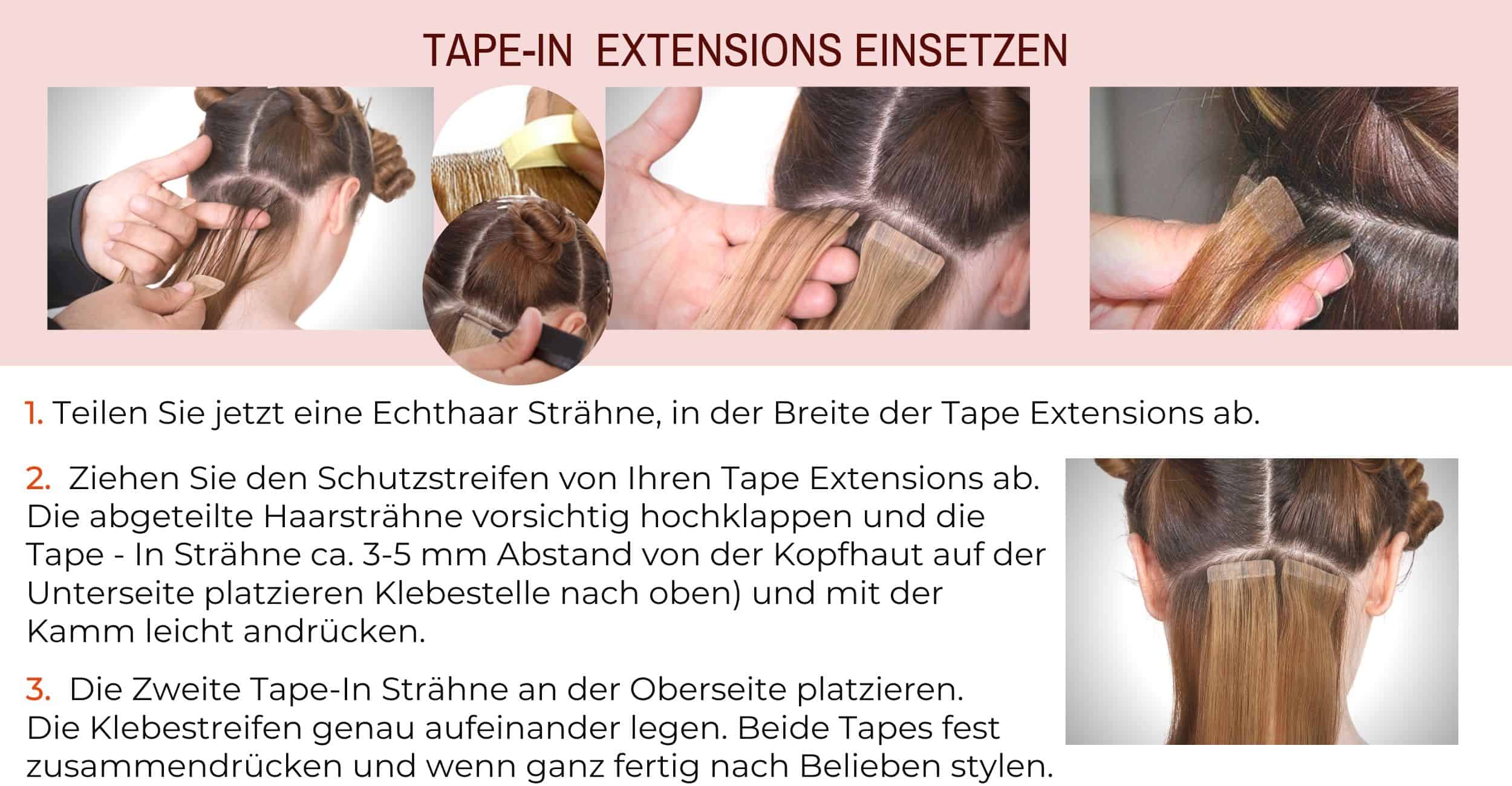 Tape in extensions step by step install